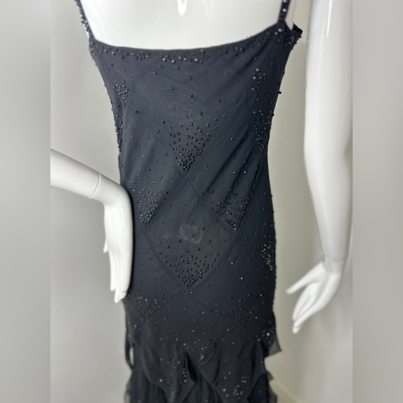 Moschino vintage black crystal maxi dress - Picture 6 of 8